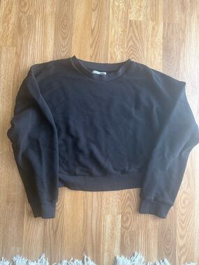 Reformation Cropped Crewneck Sweatshirt